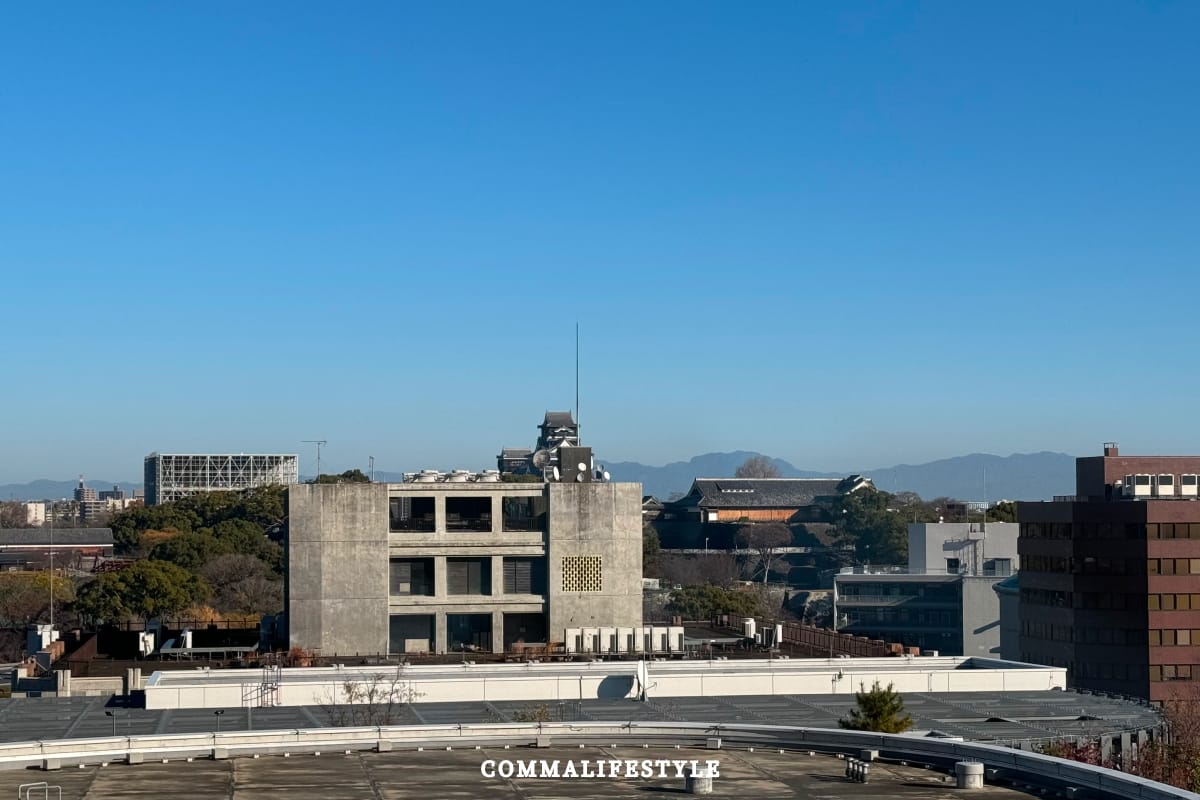 窗外景色能看到熊本城