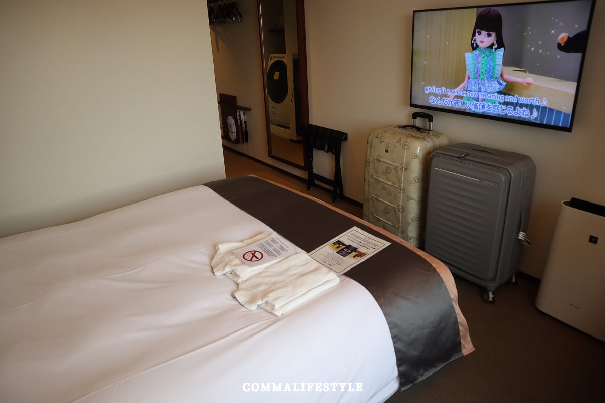 攜帶大型行李的旅客在東急Stay福岡天神可能無法完全攤平